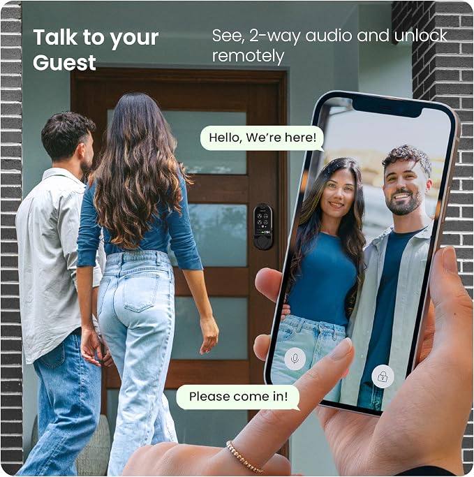 Lockly Vision Smart Lock with HD Video Doorbell, Fingerprint Door Lock - Image 8