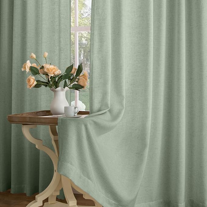 Memory Trained Pinch Pleated Curtains 80 Inches Long, Viral Linen Pinch Pleat - Image 7