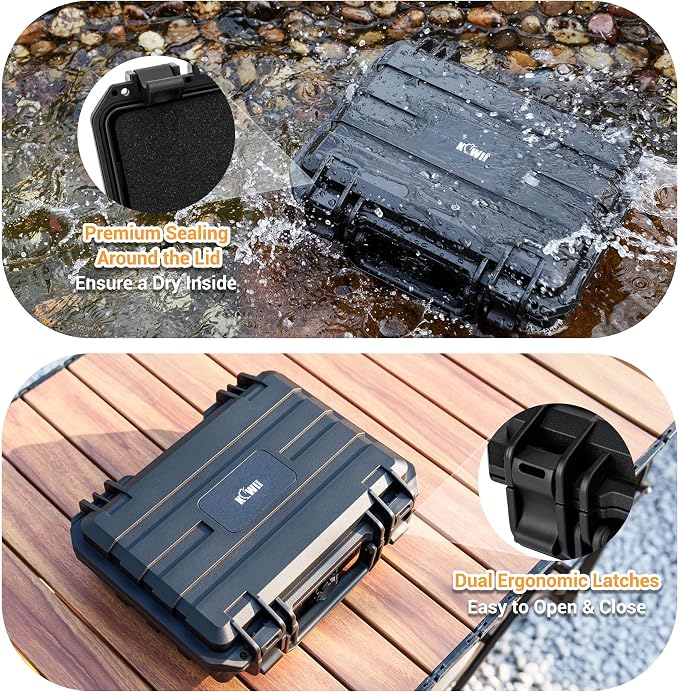 KIWIFOTOS Waterproof Hard Case for DJI Osmo Pocket 4 3 Creator/Power Expansion - Image 4