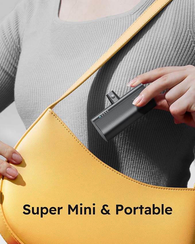 VEGER Portable Charger, USB C Power Bank, 5000mAh Mini Battery Pack Fast Charging 20W Small Charging Bank for iPhone 16/16 Pro/16 Pro Max/15, Samsung Galaxy S25, S24, S23, Note 20, Pixel, Moto, LG - Image 8