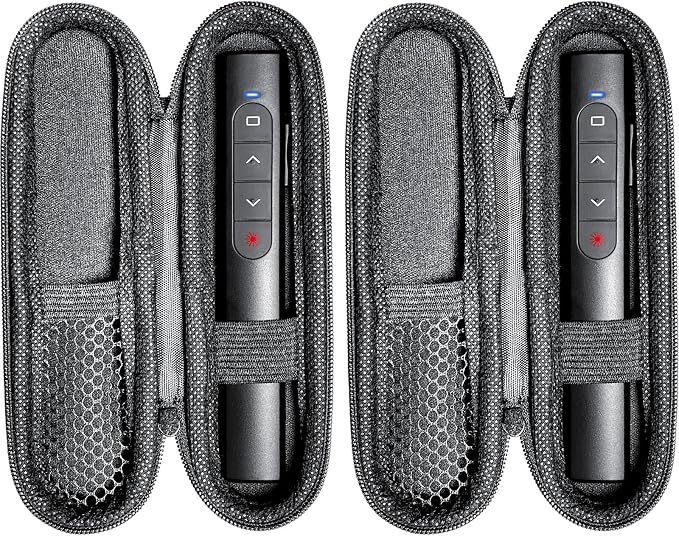 Wireless Presenter Remote with Case, Presentation Clicker with Hyperlink & by UBUYONE%C2%AE