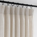 ANRODUO Memory Trained Pinch Pleated Curtains 84 Inches Long, Viral Linen Pinch by ANRODUO